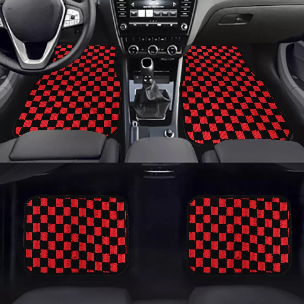 JDM Racing Checkers Floor Mat